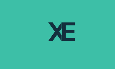 Initial Letter XE, San Serif Font Text Typography Logo