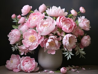 Pastel Peonies Bouquet