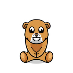 Obraz premium Cute panda bear cartoon illustration 