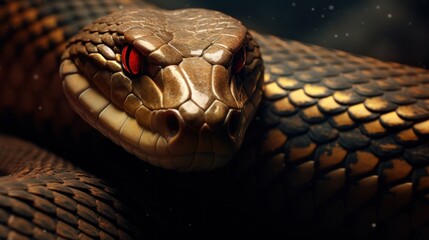 king cobra snake background wallpaper ai generated