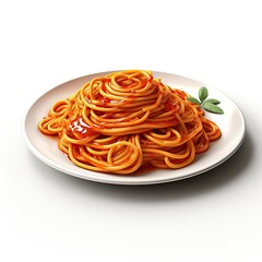 a plate of delicious spaghetti with cheese toping. 