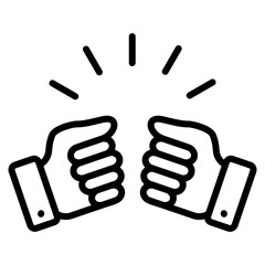 Collaboration Icon Element For Design