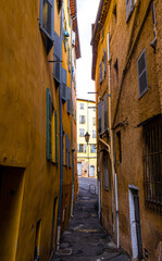Obraz premium View of Grasse, a town on the French Riviera, known for its long-established perfume industry