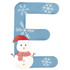 christmas Alphabet E