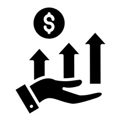 Profitability Icon Element For Design
