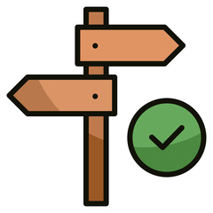 Decision Icon Element For Design