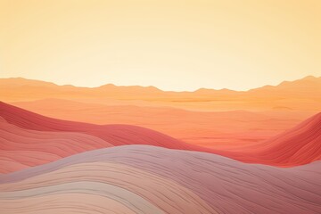 Naklejka premium Desert Gradient Mirage: Abstract Colors of the Sands