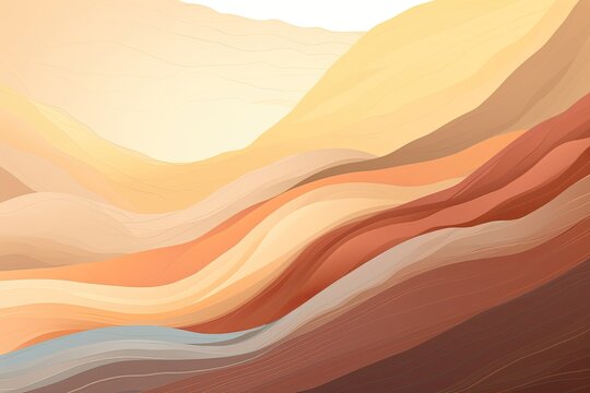 Desert Mirage: Abstract Gradation of Vibrant Desert Colors