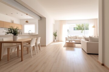 Eggshell Color in a Minimalist Home Interior: Creating a Clean and Light Design