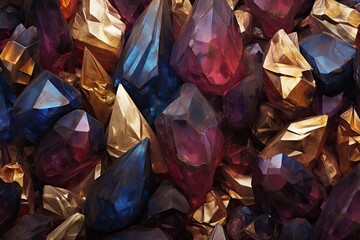 Gemstone Colors: Exquisite Textured Backdrop of Vibrant Hues