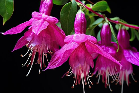 Fuchsia Flora: A Blossoming Vision of Vibrant Fuchsia Color