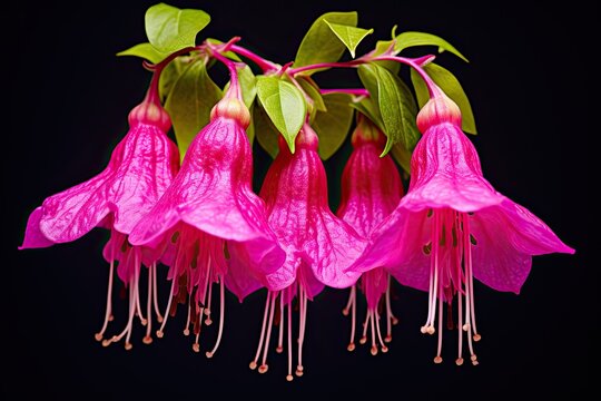 Vibrant Fuchsia: A Blooming Floral Design in Fuchsia Color Photograph