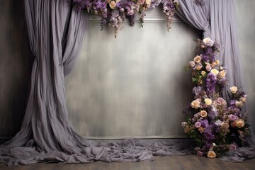 Heather Grey Colored Stylish Backdrop: A Chic Touch to Your Digital Space
