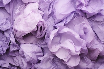 Crinkled Lavender: A Striking Digital Image of Crumpled Paper in a Delicate Purple Color Palette