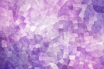 Lavender Mosaic: Vintage Abstract Illustration of a Colorful Structure