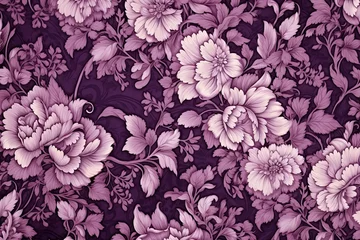 Rolgordijnen Mauve Elegance: Seamless Textile Impression in Luscious Mauve Shades © Michael