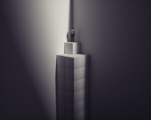 Overthinking concept