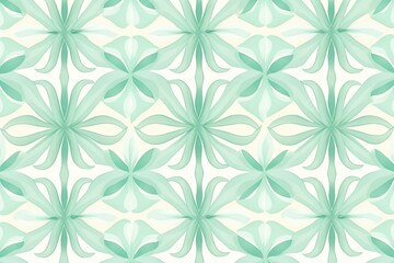 Fototapeta premium Mint Green Fashion: Simplicity in Decorative Patterns