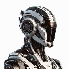 Robot AI assistant in a cinematic style