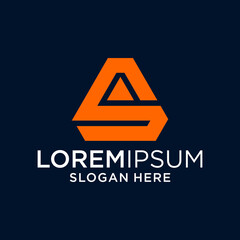 a s logo design