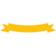 Digital png illustration of yellow badge with copy space on transparent background