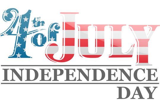 Digital png illustration of 4th of july independence day text on transparent background