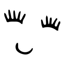 Digital png illustration of happy face on transparent background