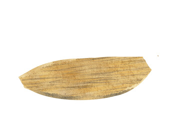 水彩で描いた竹の皮の皿のイラスト