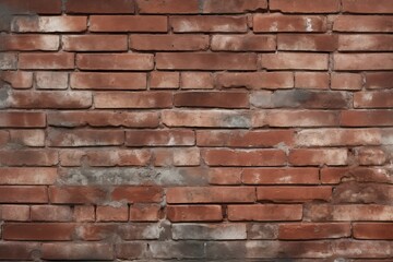2D red brick wall texture background