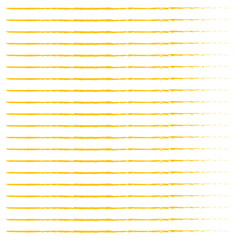 Digital png illustration of yellow horizontal lines repeated on transparent background