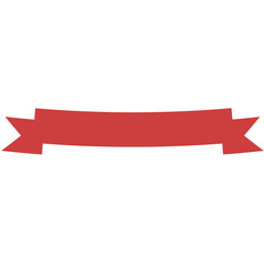 Digital png image of red ribbon on transparent background