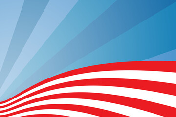 Digital png image of blue, red and white stripes on transparent background