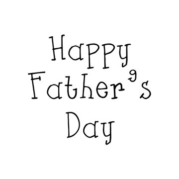 Digital png image of happy father's day text on transparent background