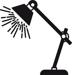 Digital png image of black lamp on transparent background