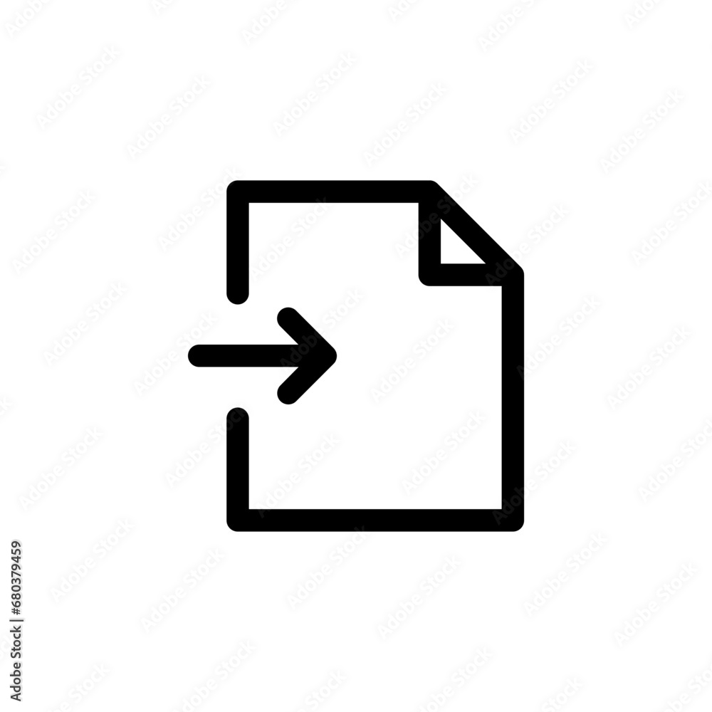 Poster import file icon with arrow symbol, export archive file document icons. web vector icon