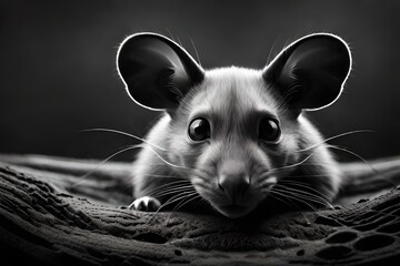 black and white mouse