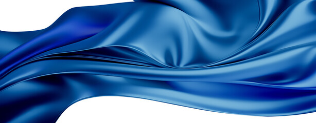 Blue Silk Waves Background