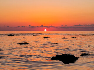 제주도 광치기해변 일출 (Sunrise at Gwanggichi Beach, Jeju Island)