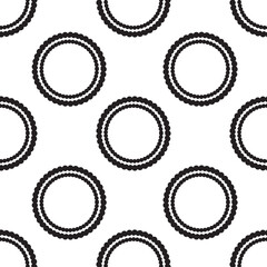 Digital png illustration of black and white pattern of repeated shapes on transparent background