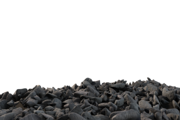 Digital png illustration of landscape with stones on transparent background