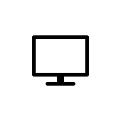 screen icon, computer monitor icon symbol - pc device icons. web vector icon