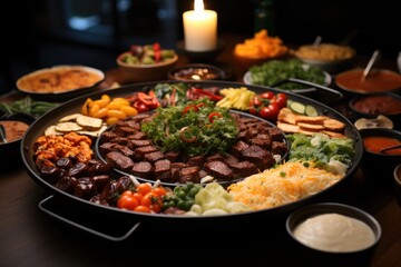 Chinese New Year's Eve Food Sichuan hotpot.