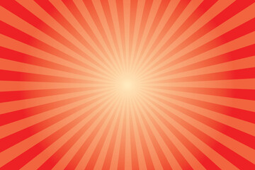 Obraz premium Retro background with rays or stripes in the center. Sunburst or sun burst retro background. Red sunburst background template.