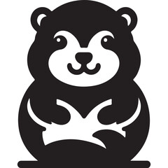 Celebrate Groundhog Day with Cute Groundhog Vector