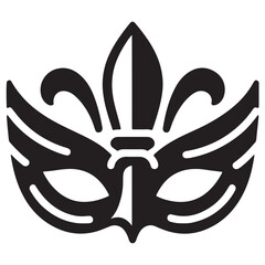 Mardi Gras Mask SVG Vector Illustration Festive Celebration