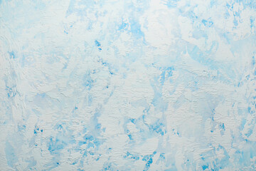 Closeup view of light blue grunge texture as background