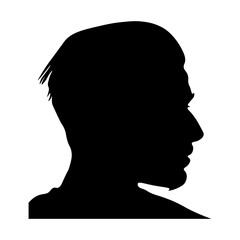 Man Silhouette Illustration Hair Style