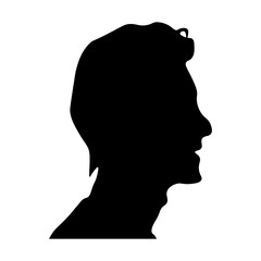 Man Silhouette Illustration Hair Style