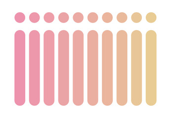 Set of color palette 