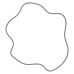 abstract blobs outline for background